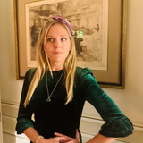 Fuscia silk bow ribbon with pearl detail Headband - Born In The Sun