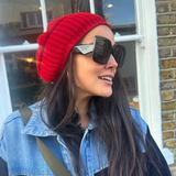 Taormina Black - Oversized 70's Square Sunglasses – Born in the Sun - Born In The Sun