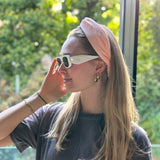 Luxurious Pink Velvet Loop Headband Wider & More Comfortable