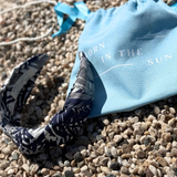 Palm Springs Navy Knotted headband- Chic & Versatile - Born In The Sun