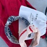 Palm Springs Navy Knotted headband- Chic & Versatile - Born In The Sun