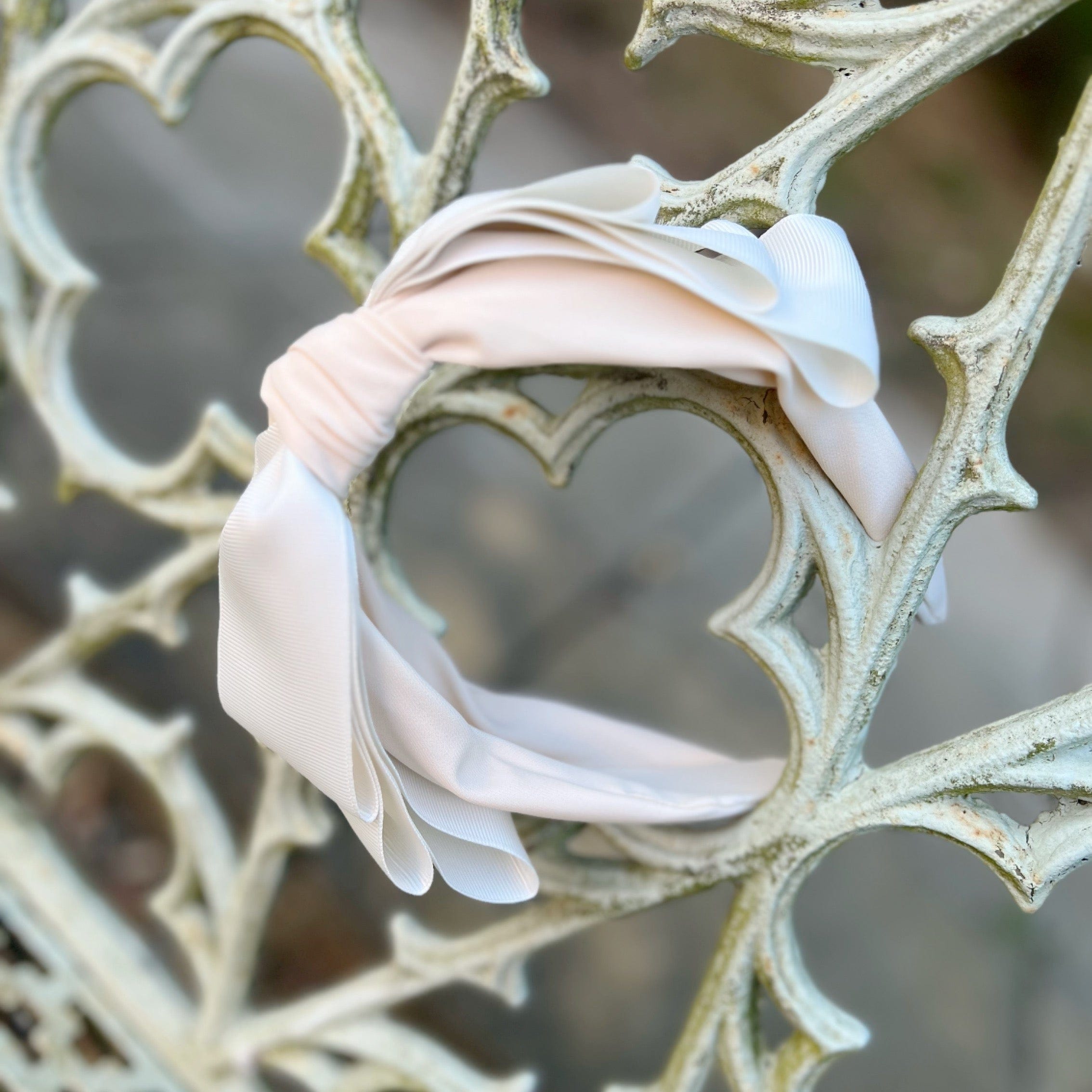 Wedding off white bow ribbon Headband - Born In The Sun