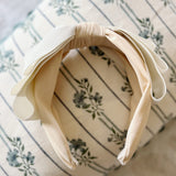 Wedding off white bow ribbon Headband - Born In The Sun