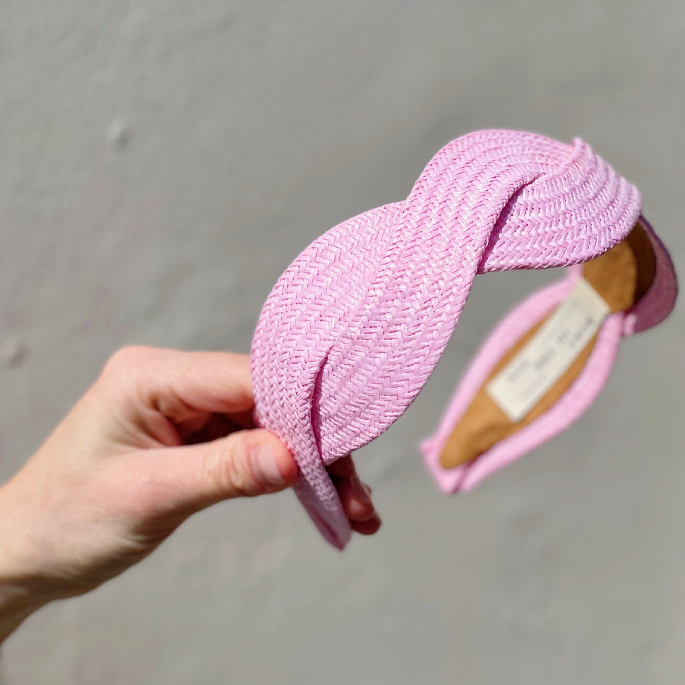 Pink raffia Scalloped shape Headband - Born In The Sun