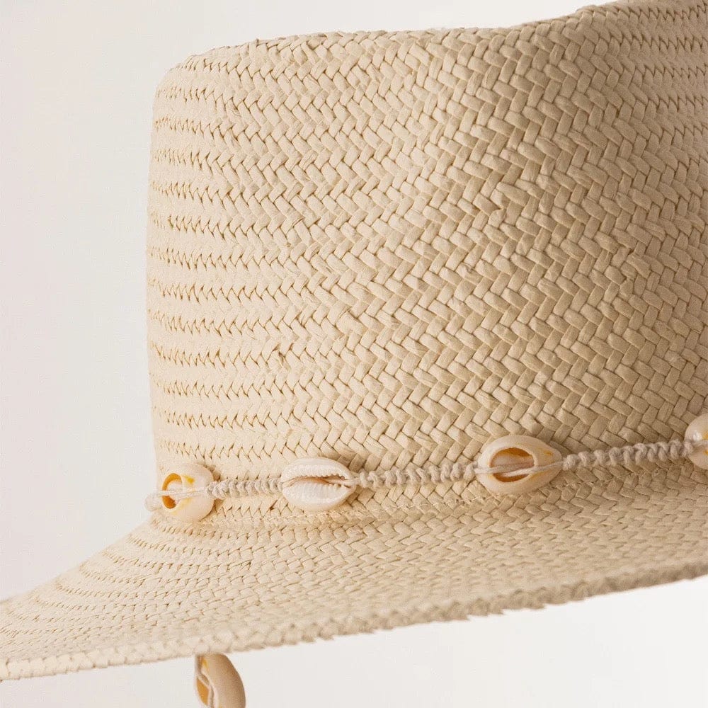 Raffia shell hat - Born In The Sun