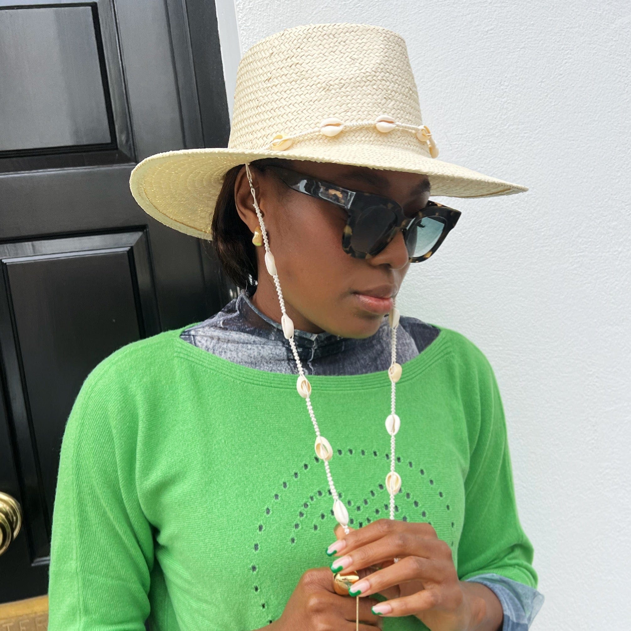 Raffia shell hat - Born In The Sun