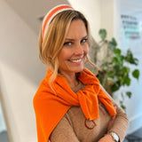 White and orange raffia Headband - Born In The Sun