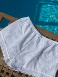 White Capri set top and shorts M\L - Born In The Sun