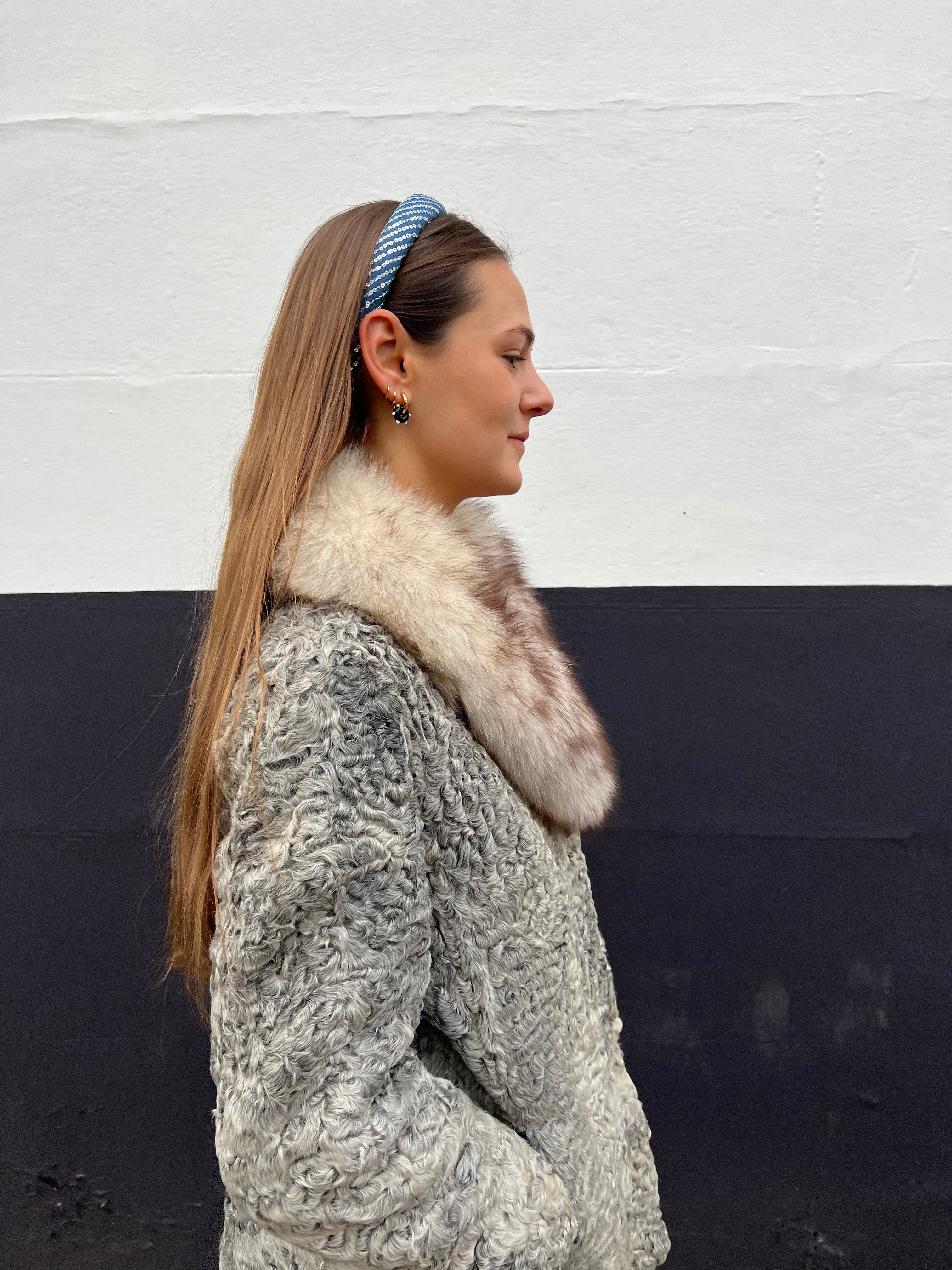 Dark denim sequin headband - Born In The Sun