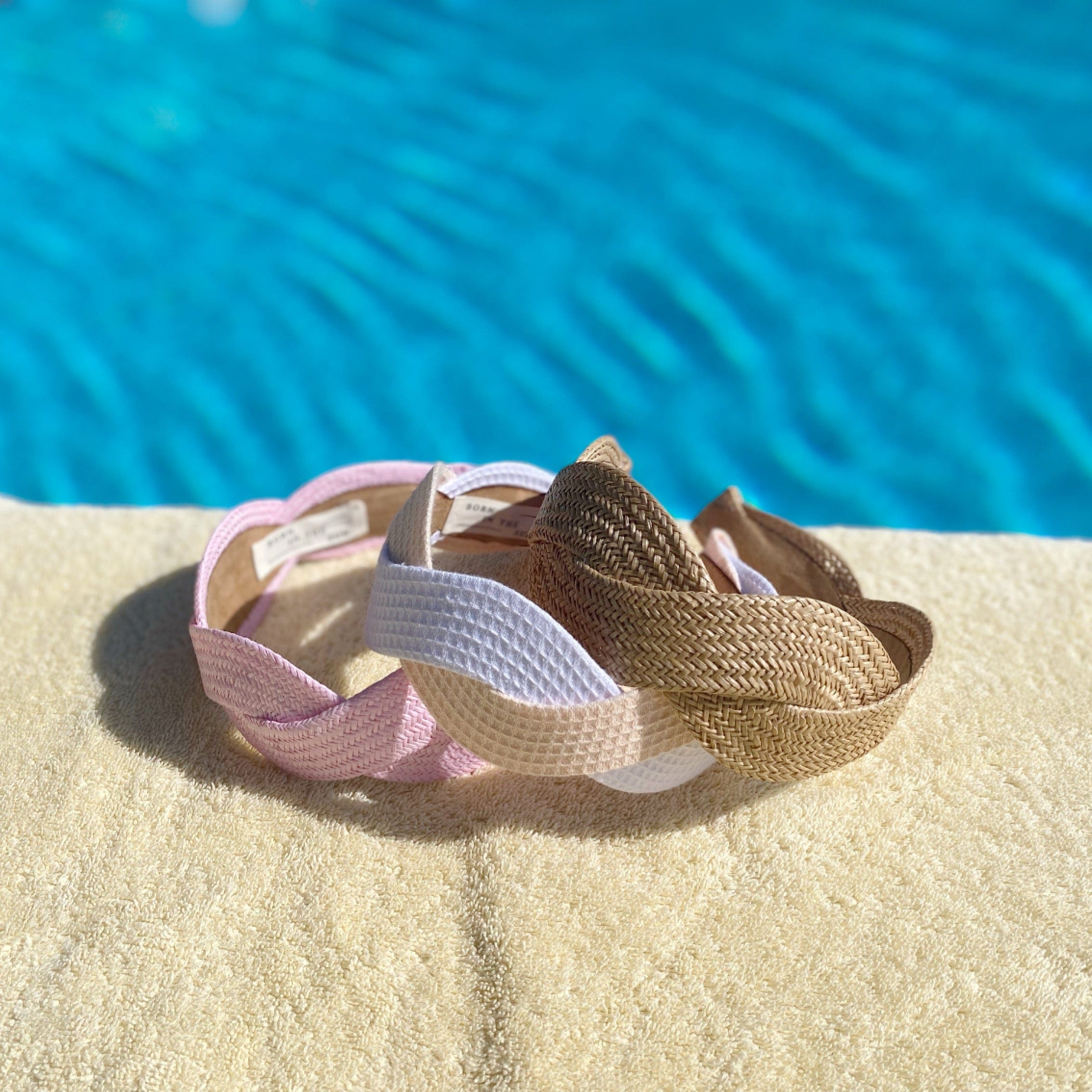 Waffle Scalloped peach shape Headband - Born In The Sun