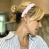 Raffia pink thin Scalloped shape Headband - Born In The Sun