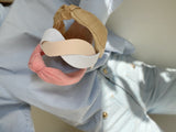 Waffle Scalloped peach shape Headband - Born In The Sun