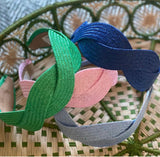 Pink raffia Scalloped shape Headband - Born In The Sun