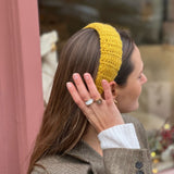 Crochet yellow Headband - Born In The Sun