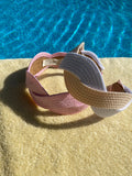 Waffle Scalloped peach shape Headband - Born In The Sun