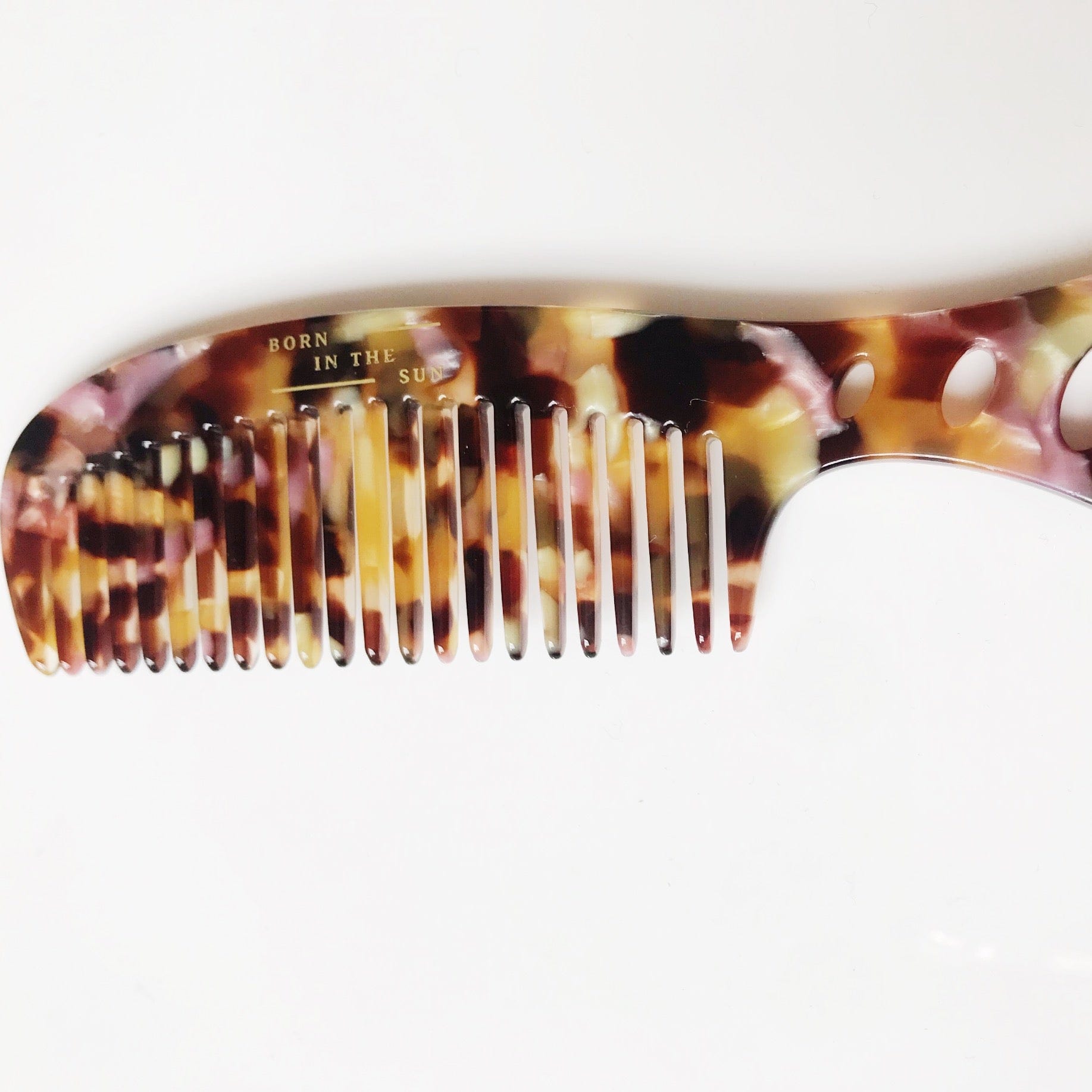 Haircomb Tortoiseshell With Handle - Born In The Sun