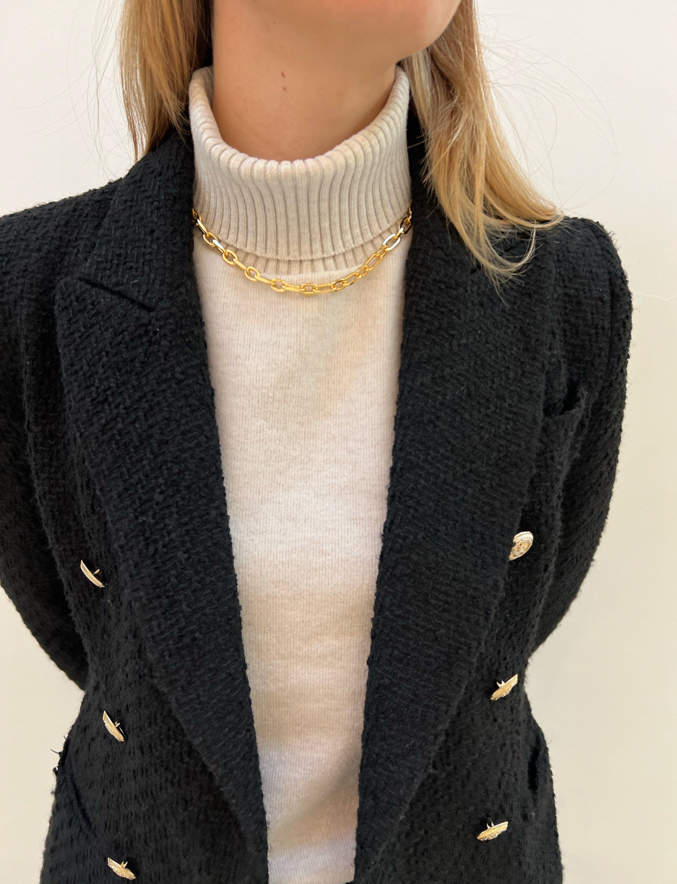 Gold link Chain Necklace - Born In The Sun