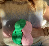 Pink raffia Scalloped shape Headband - Born In The Sun