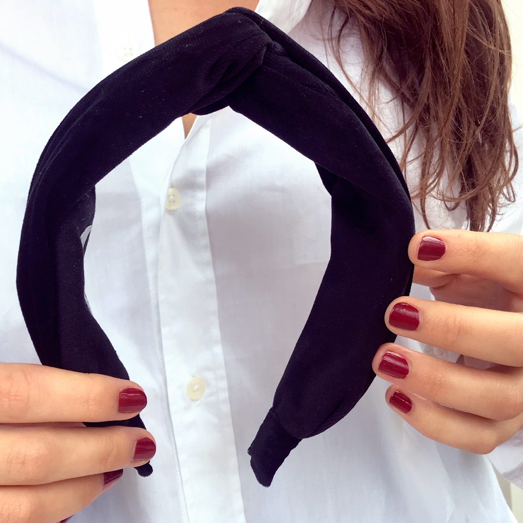 Velvet Classic Black Signature Shape Headband - Born In The Sun