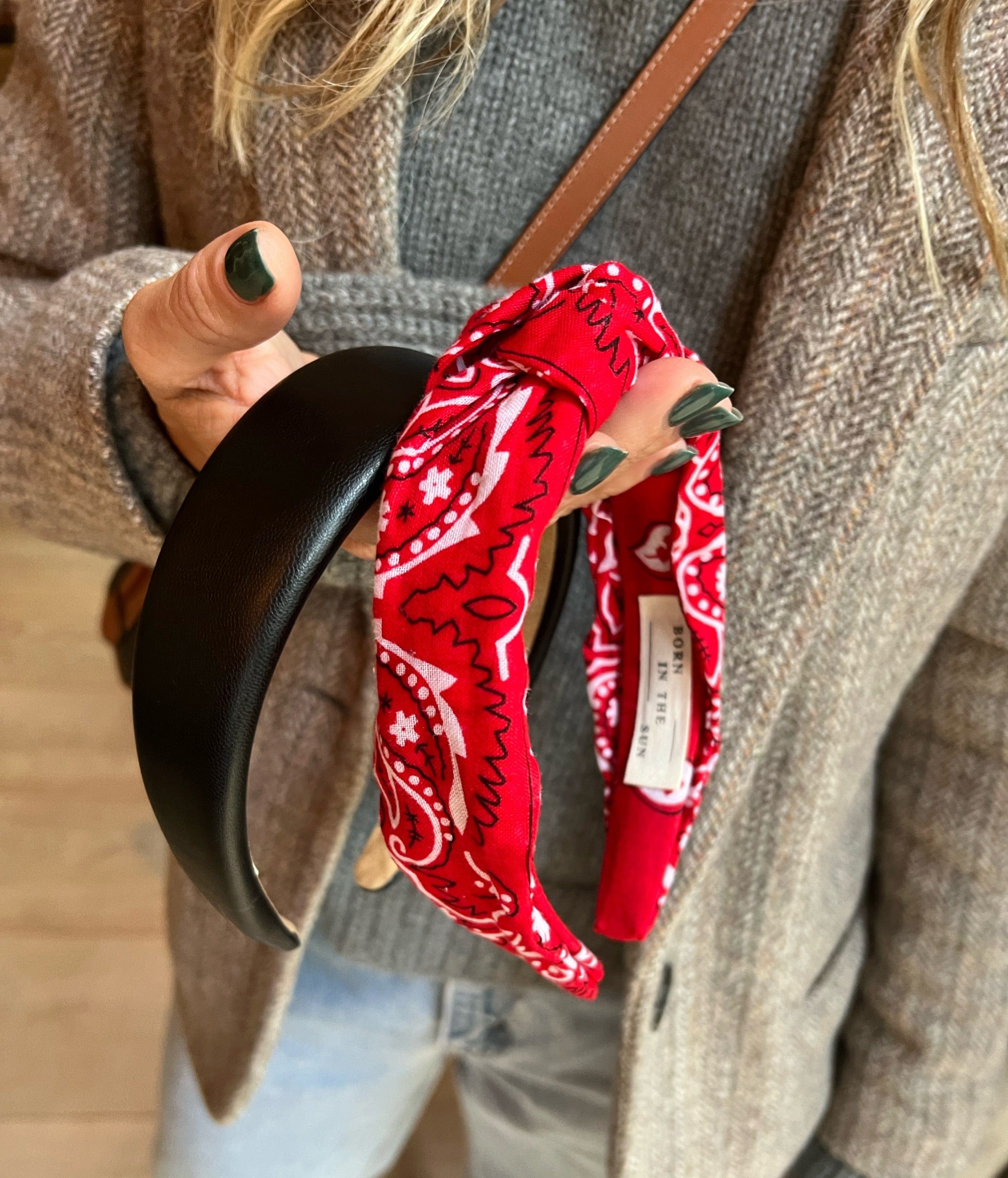 Bandana Red knotted headband - Born In The Sun
