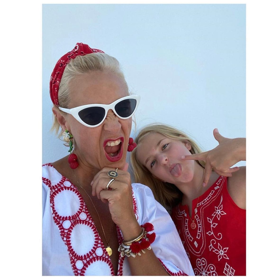 Bandana Red knotted headband - Born In The Sun