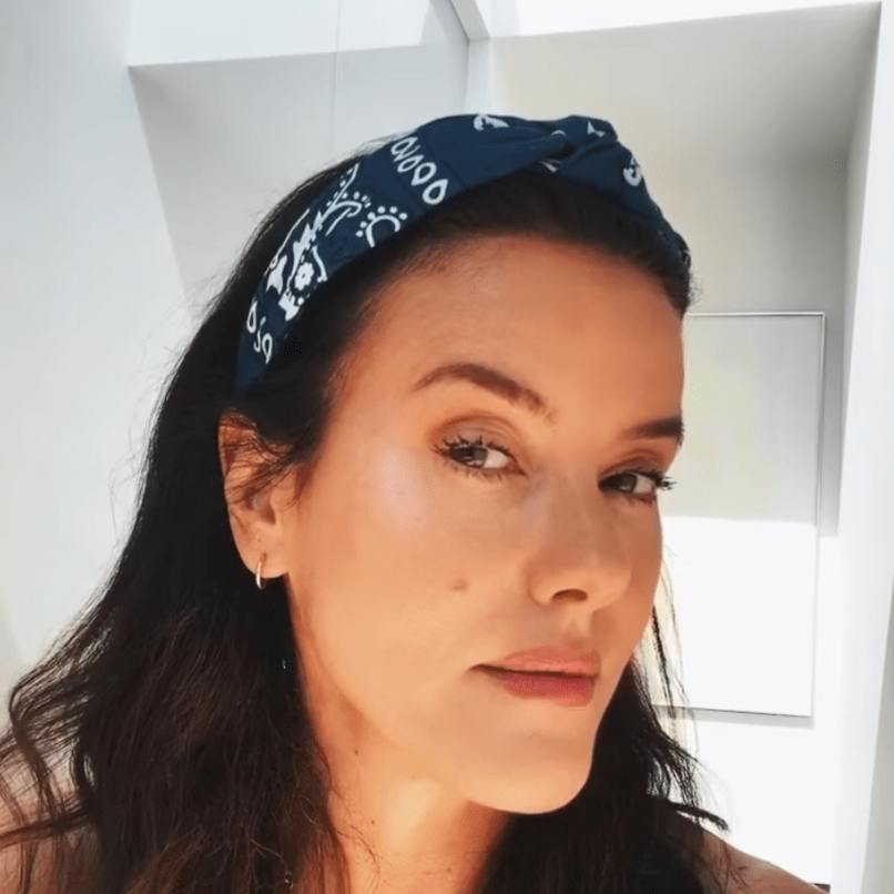 Bandana Navy Knotted Headband - Born In The Sun