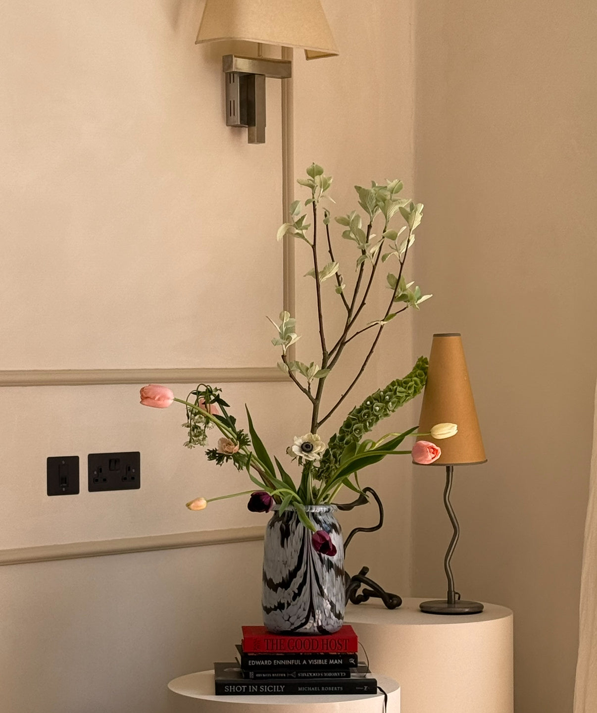 Iron Metal Sculpture - candle holder