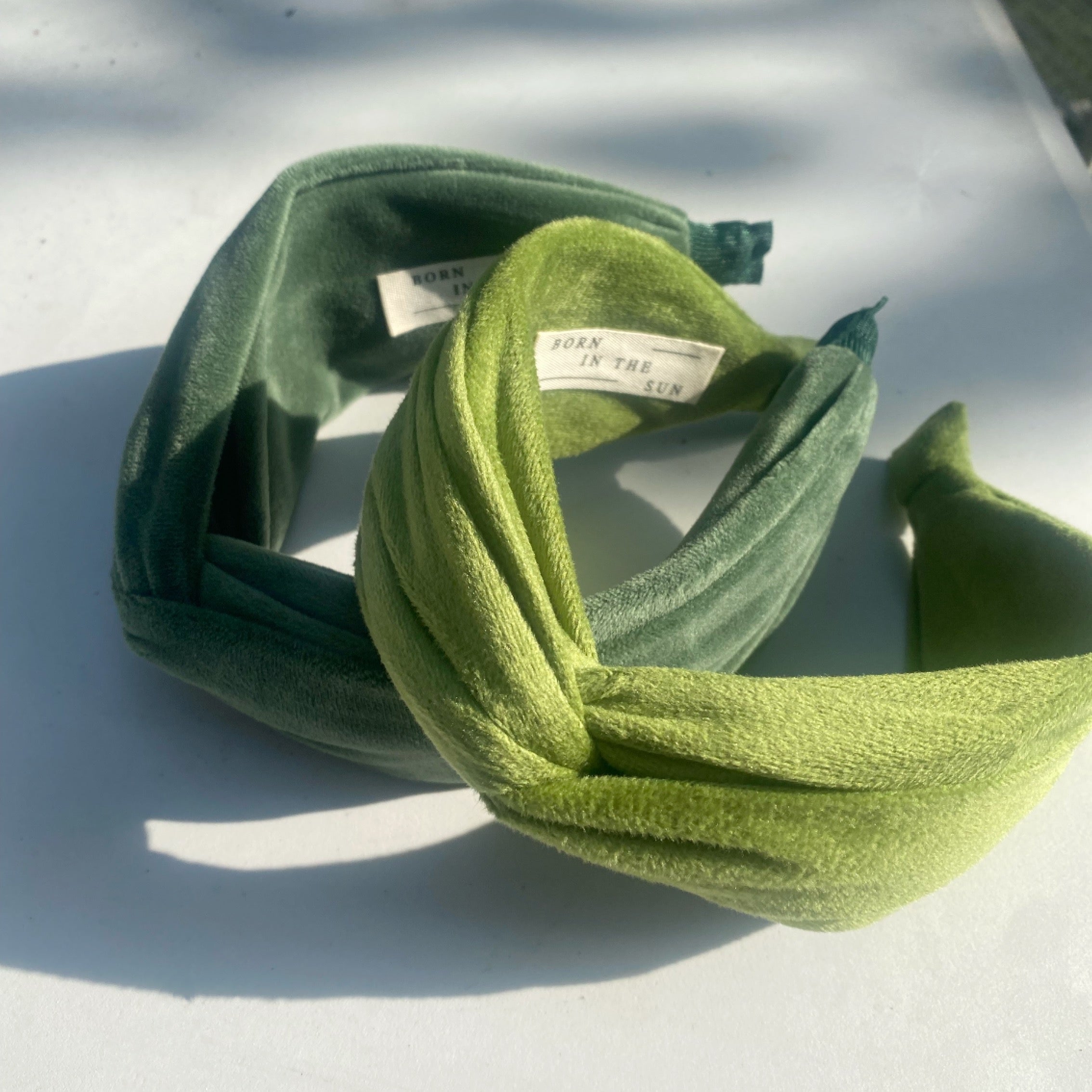 Dark green velvet Headband - Born In The Sun