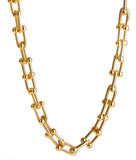 Gold Chain tee bar Necklace