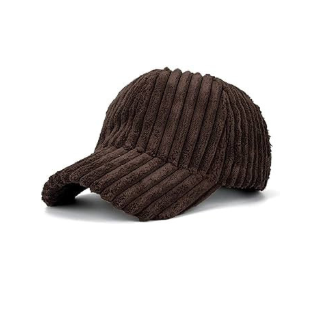 Corduroy hat chocolate brown