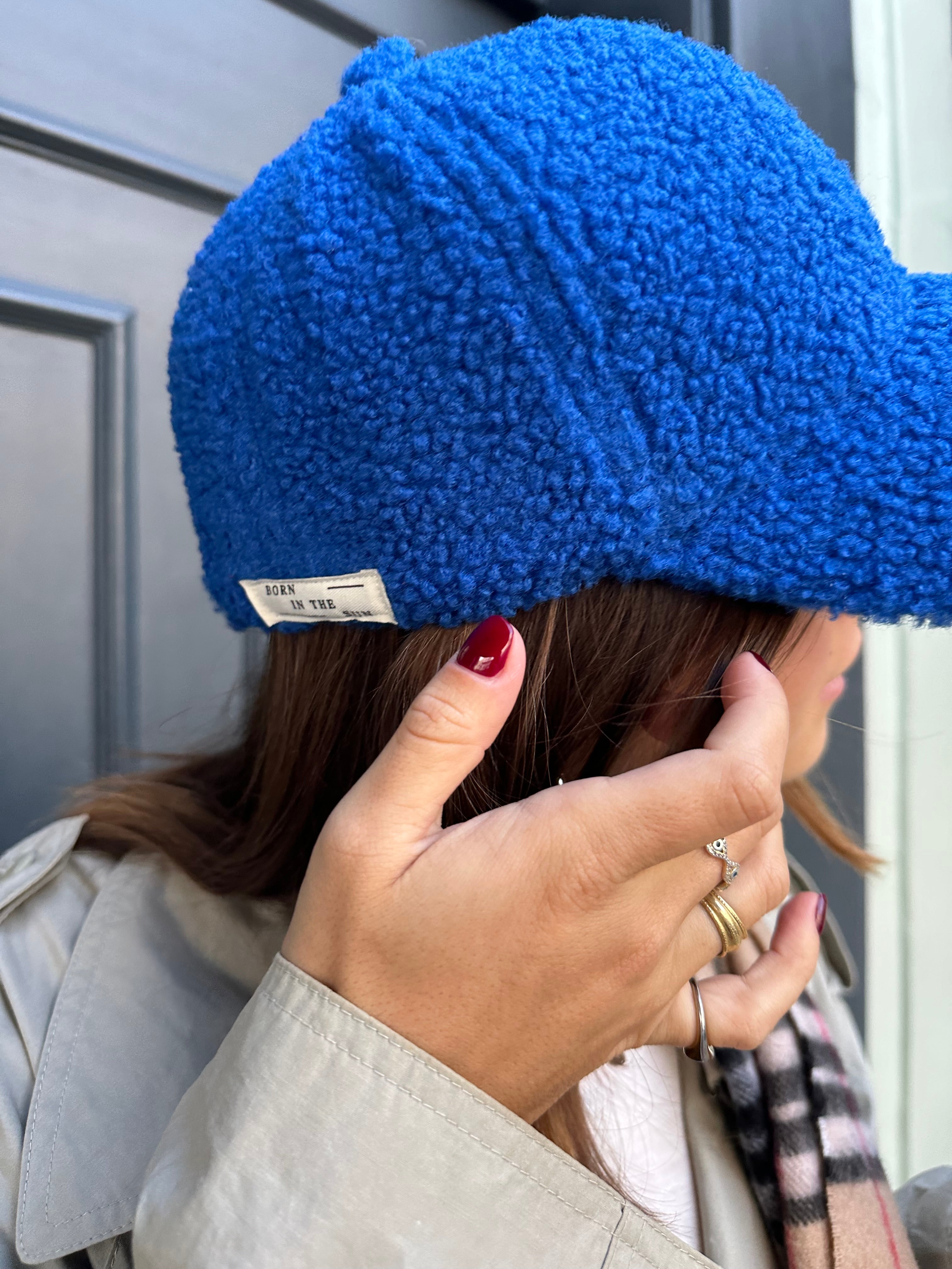 Teddy hat blue