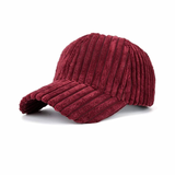 Corduroy hat burgundy