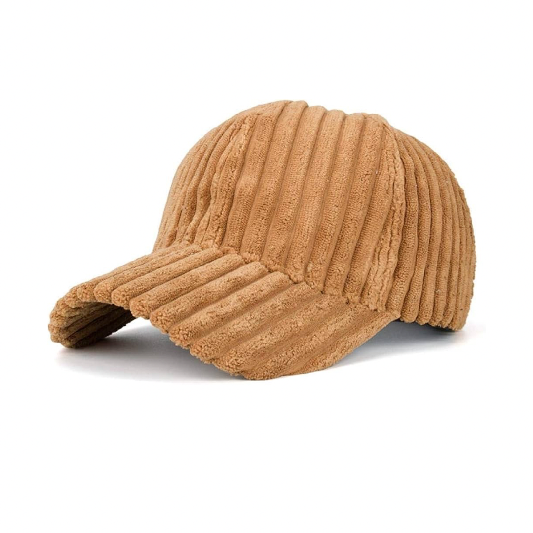 Corduroy hat caramel