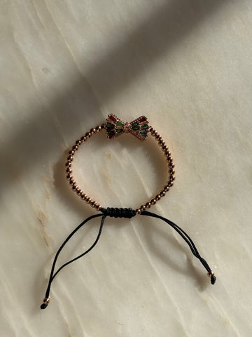 Bow diamante bracelet