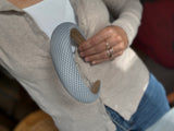 Gingham light blue padded Headband
