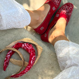 Red Bandana Headband | BornInTheSun.co.uk - Born In The Sun