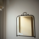 Gunmetal mid century wall mirror