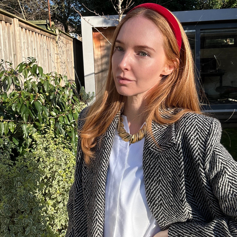 Padded Velvet Burgundy Headband