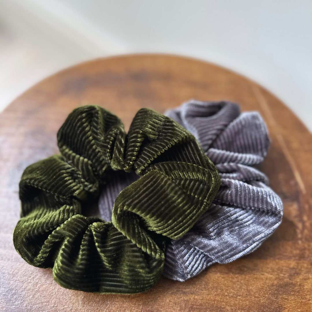 Grey scrunchie set Pack of 2