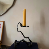 Iron Metal Sculpture - candle holder