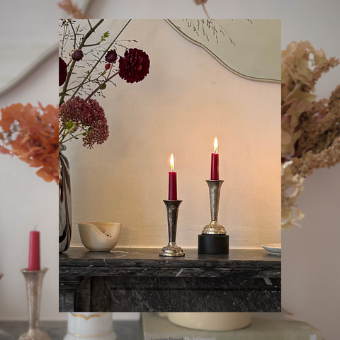 Two Silver Candle holders