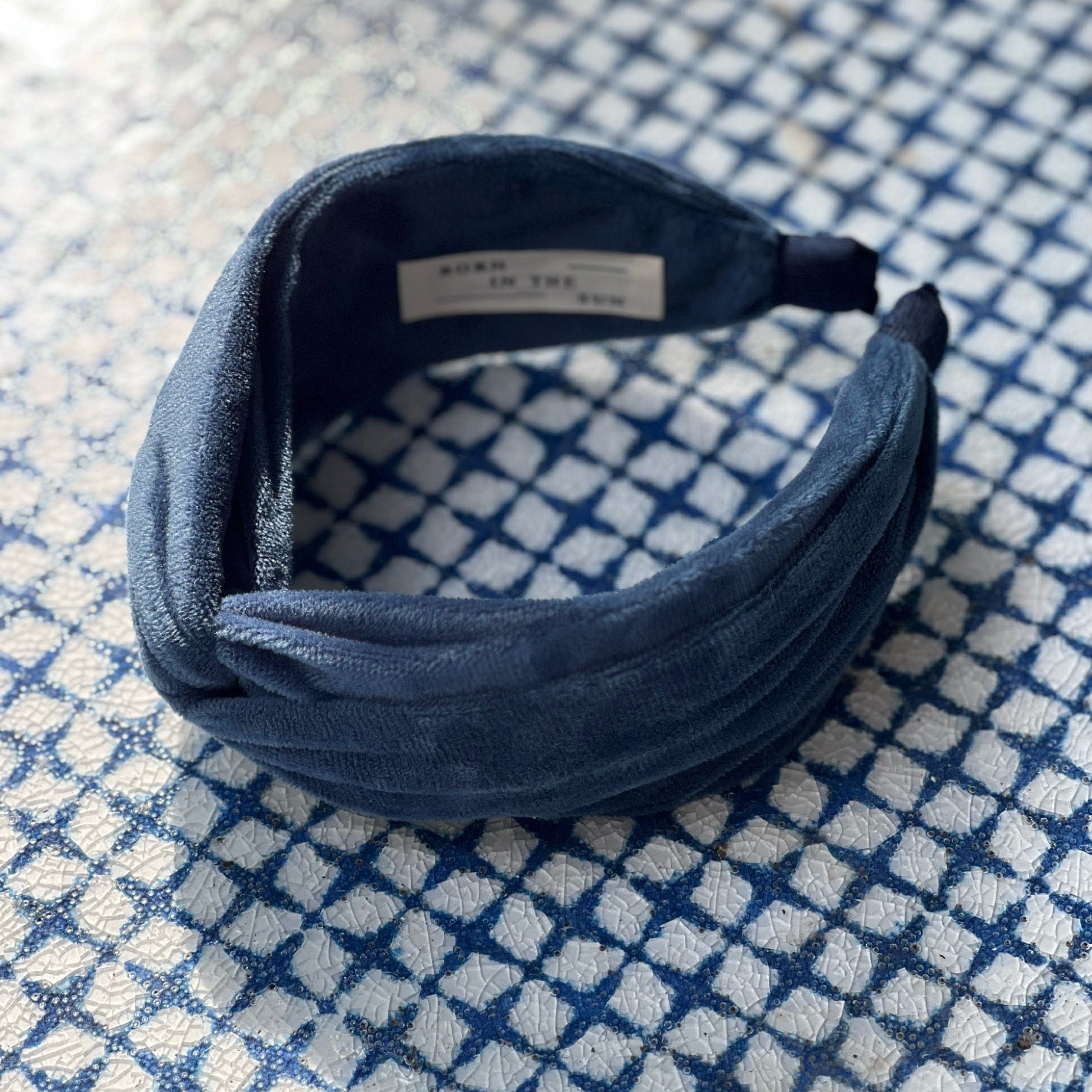 Blue velvet Headband - Born In The Sun