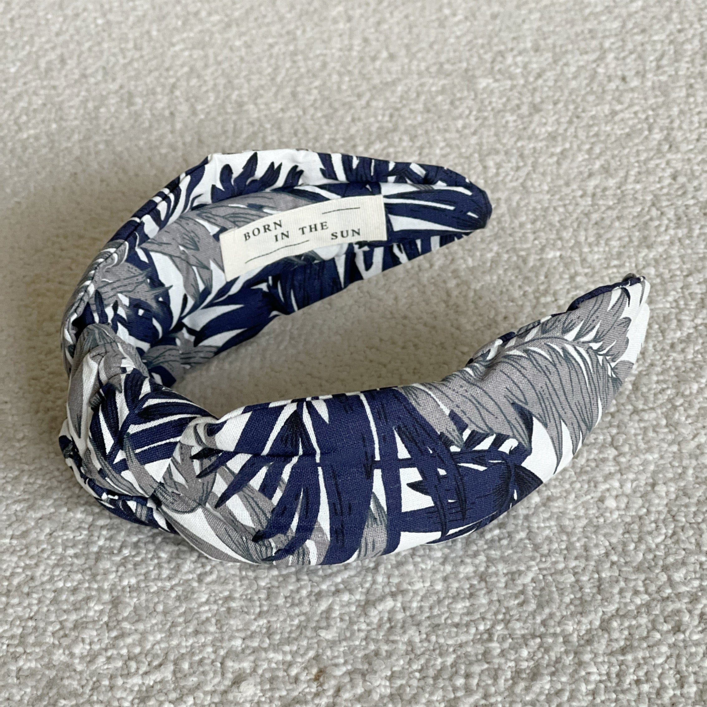 Palm Springs navy knotted headband - Born In The Sun