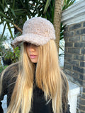 Shearling taupe hat - Born In The Sun