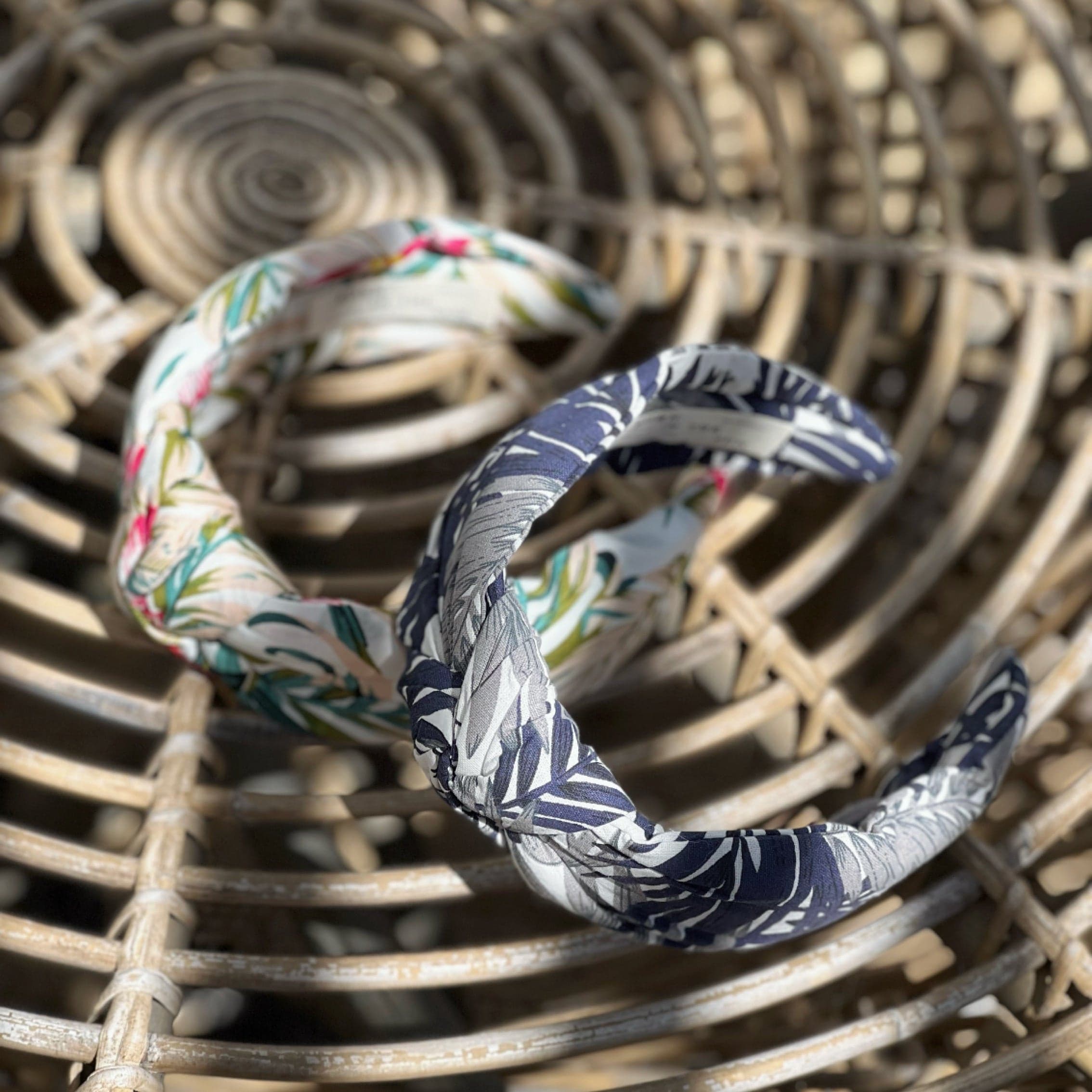 Palm Springs navy knotted headband - Born In The Sun