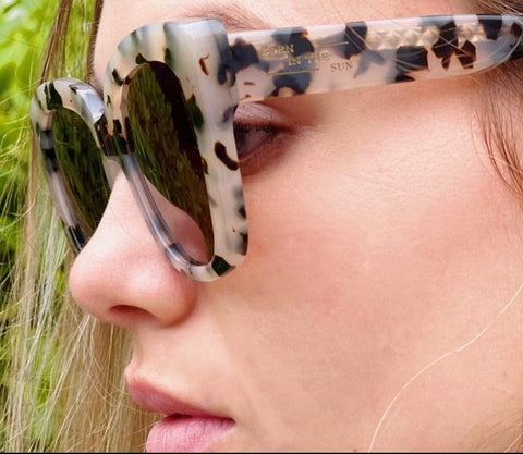 Le Marais Style blonde tortoiseshell  Sunglasses - Born In The Sun