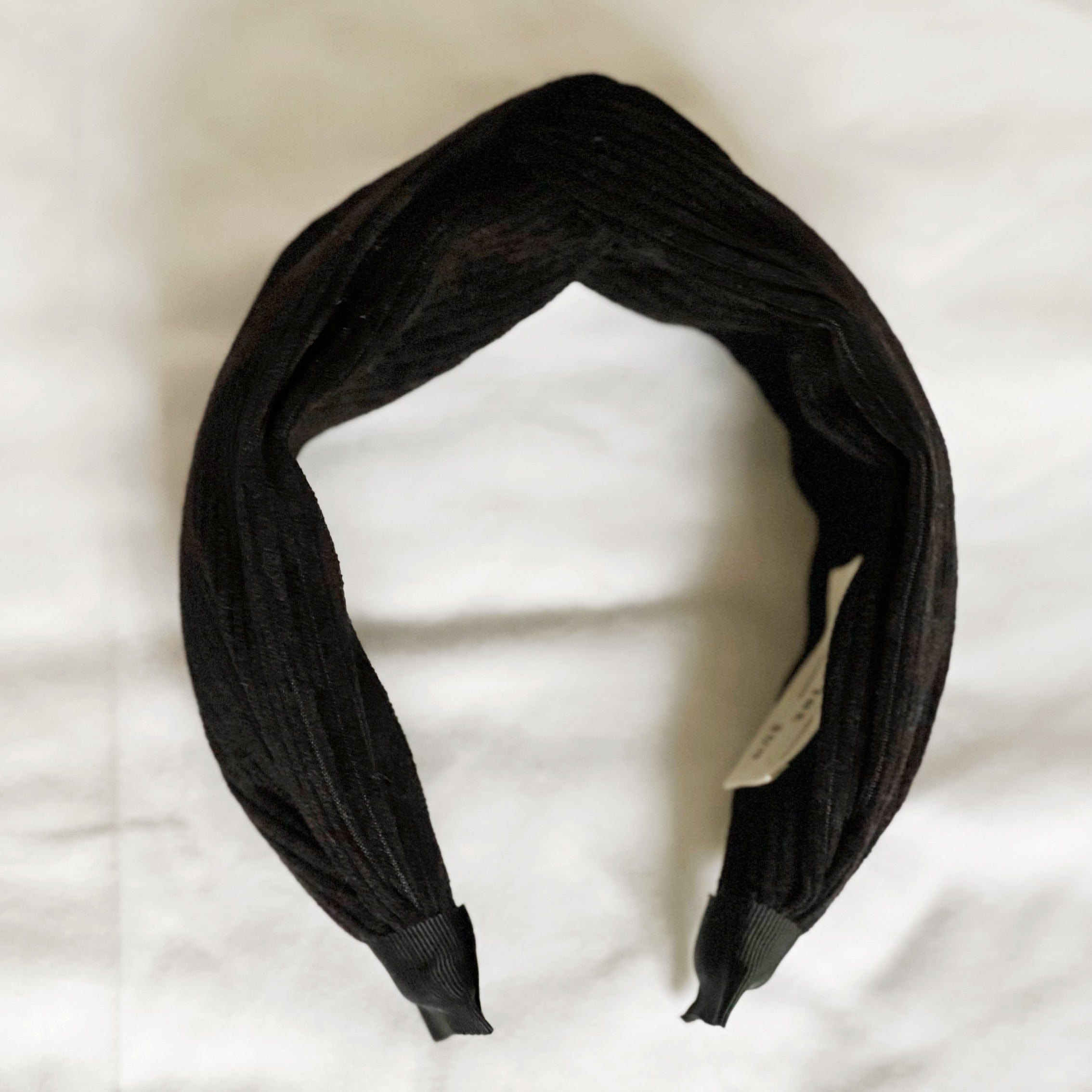 Black corduroy Signature Shape Headband - Born In The Sun