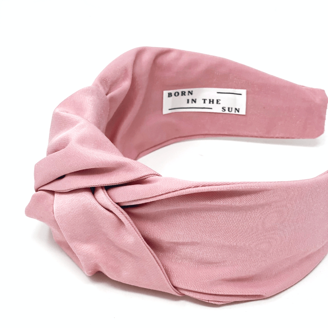 Pink HIGH knotted headband - Born In The Sun