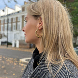 Gold chunky hoop earrings - Born In The Sun