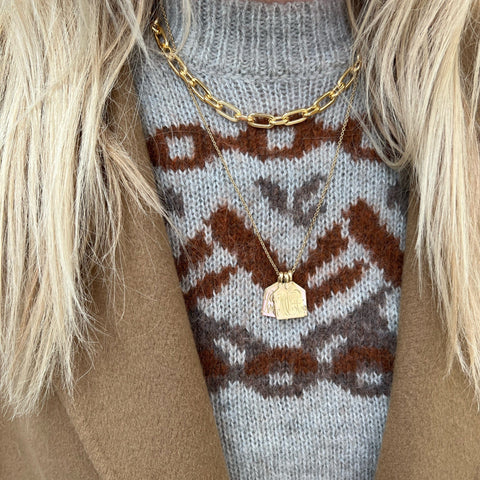 Gold link Chain Necklace - Born In The Sun